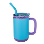 Abelia SS Sip & Twist Lid Mug w/Straw - 16oz Thumbnail
