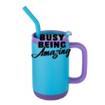 Abelia SS Sip & Twist Lid Mug w/Straw - 16oz Thumbnail