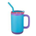 Abelia SS Sip & Twist Lid Mug w/Straw - 16oz Thumbnail