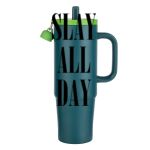 Kentia SS Travel Mug w/Silicone Straw & Charm Holder - 30oz Thumbnail