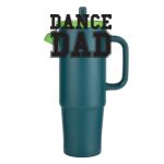 Kentia SS Travel Mug w/Silicone Straw & Charm Holder - 30oz Thumbnail