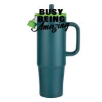 Kentia SS Travel Mug w/Silicone Straw & Charm Holder - 30oz Thumbnail
