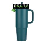 Kentia SS Travel Mug w/Silicone Straw & Charm Holder - 30oz Thumbnail