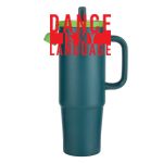 Kentia SS Travel Mug w/Silicone Straw & Charm Holder - 30oz Thumbnail
