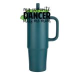 Kentia SS Travel Mug w/Silicone Straw & Charm Holder - 30oz Thumbnail